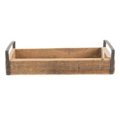 Dienblad set 3 stuks bruin hout