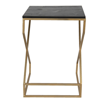 Bijzettafel 40x40x55 cm goud ijzer