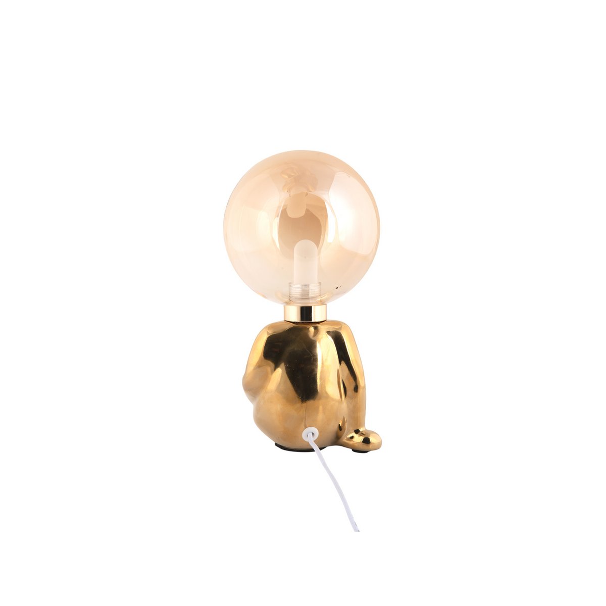 Tafellamp keramiek goud 12x17x23 cm