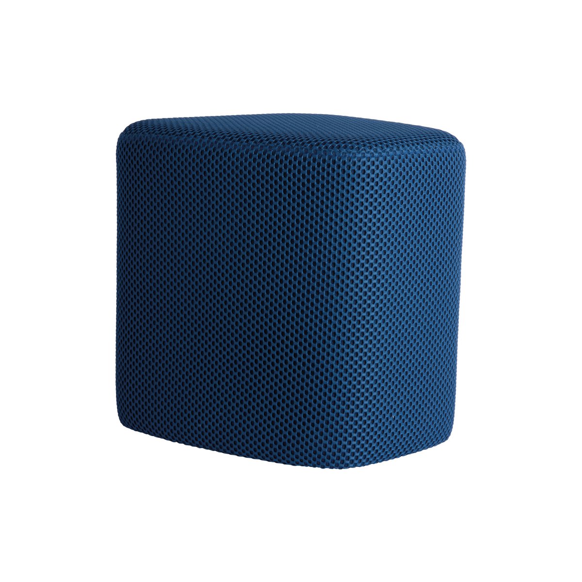 Poef 36x36x36 cm blauw polyester