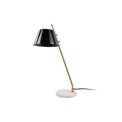 Tafellamp Savvy 33x19x53 cm ijzer marmer zwart