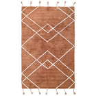Vloerkleed katoen 135x190 cm toffee