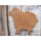 Decoratief schaap hangend metaal 20x15 cm roest