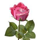 Kunstbloem Roos 44 cm roze kunststof