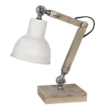 Bureaulamp 15x15x47 cm beige hout