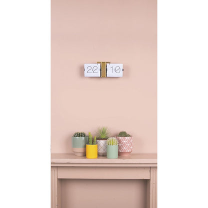 Flipklok zwart chroom voet