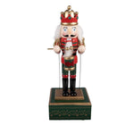 Music Box Nutcracker 12x9x30 cm Green Wood
