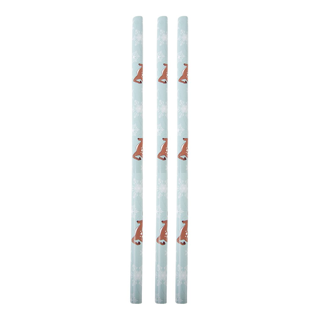 Wrapping Paper 3 Rolls 50x75 cm Blue Paper