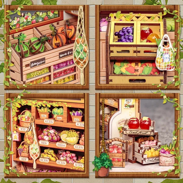 Cutebee, 3D DIY huisje, The Green Grocery, CWGC213, 16,2x15,8x20,6cm