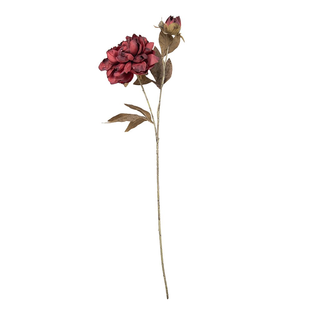 Kunstbloem tak 73 cm rood kunststof