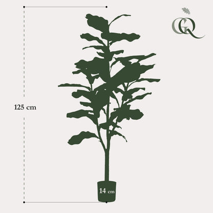 Kunstplant Ficus Lyrata 120 cm groen