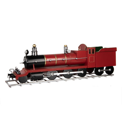 Decoratie Beeld Trein 86x18x27 cm Rood Metaal