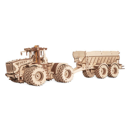 Eco Wood Art EWA 3D Mechanische Puzzel Tractor K7M Model