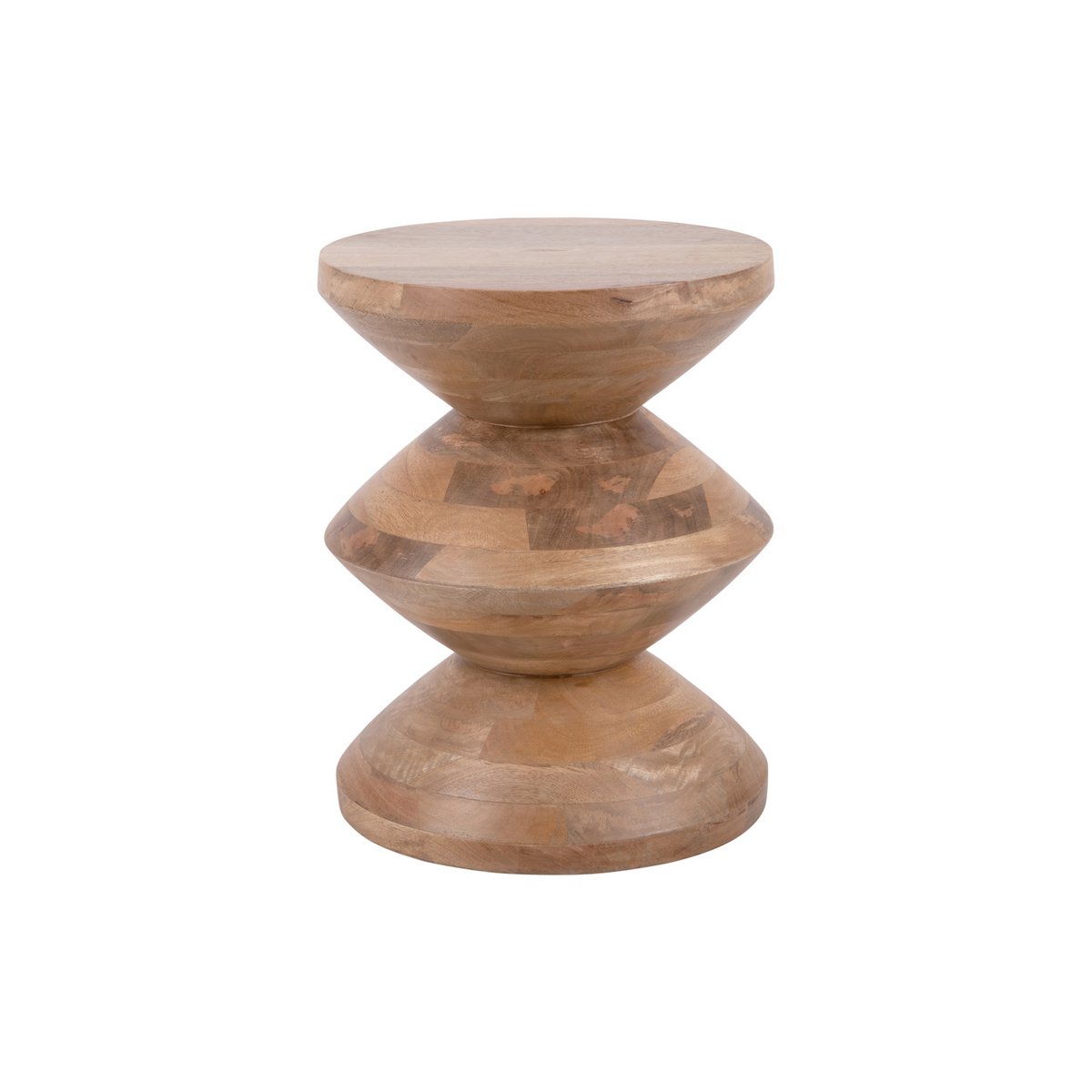 Bijzettafel hout 35x46 cm beige