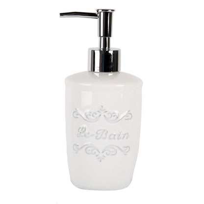 Soap Dispenser 325 ml White Ceramic Soap Pump