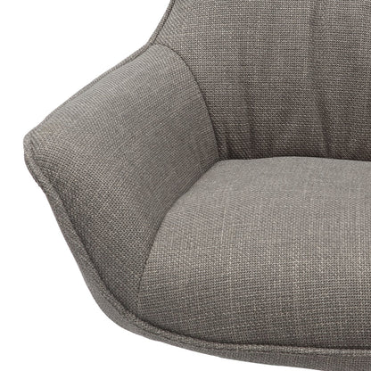 Fauteuil structuurstof taupe 85x83x103 cm