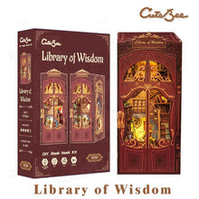 Cutebee, DIY Book Nook, Library of Wisdom, DC03B, 18x11x23cm