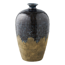 Vase, ceramic, dark blue, ø27x44.5 cm