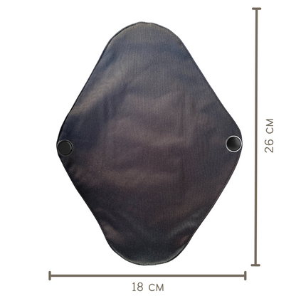 Herbruikbaar maandverband duo pack L 18x26 cm bamboe