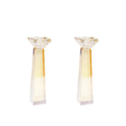 Amber Candlesticks H20cm - Set of 2