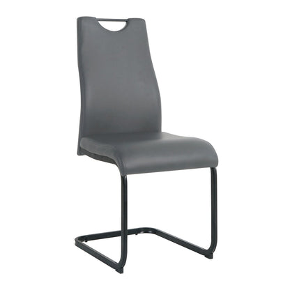 Sledestoelen set van 2 zwart metaal