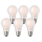 LED lamp E27 8.3W warm wit 6-set