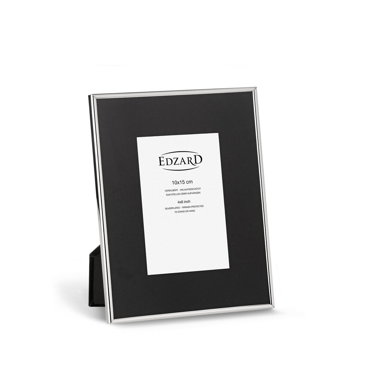 Fotolijst 10x15 cm verzilverd zilver zwart