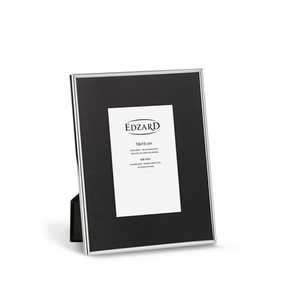 Fotolijst 10x15 cm verzilverd zilver zwart
