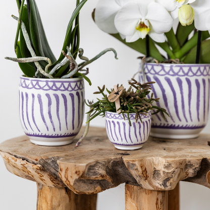 Ceramic Granada Decorative Pot - Lilac, Ø6 cm