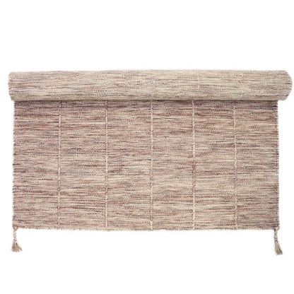 LHENA BRUN ROSE L eigentijds wollen vloerkleed