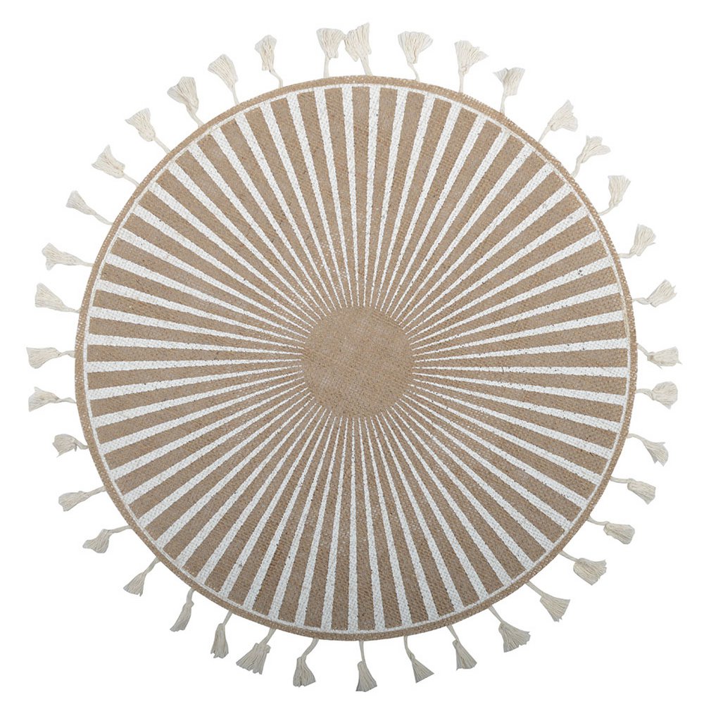 Placemat jute wit Aztec 37x37x1 cm