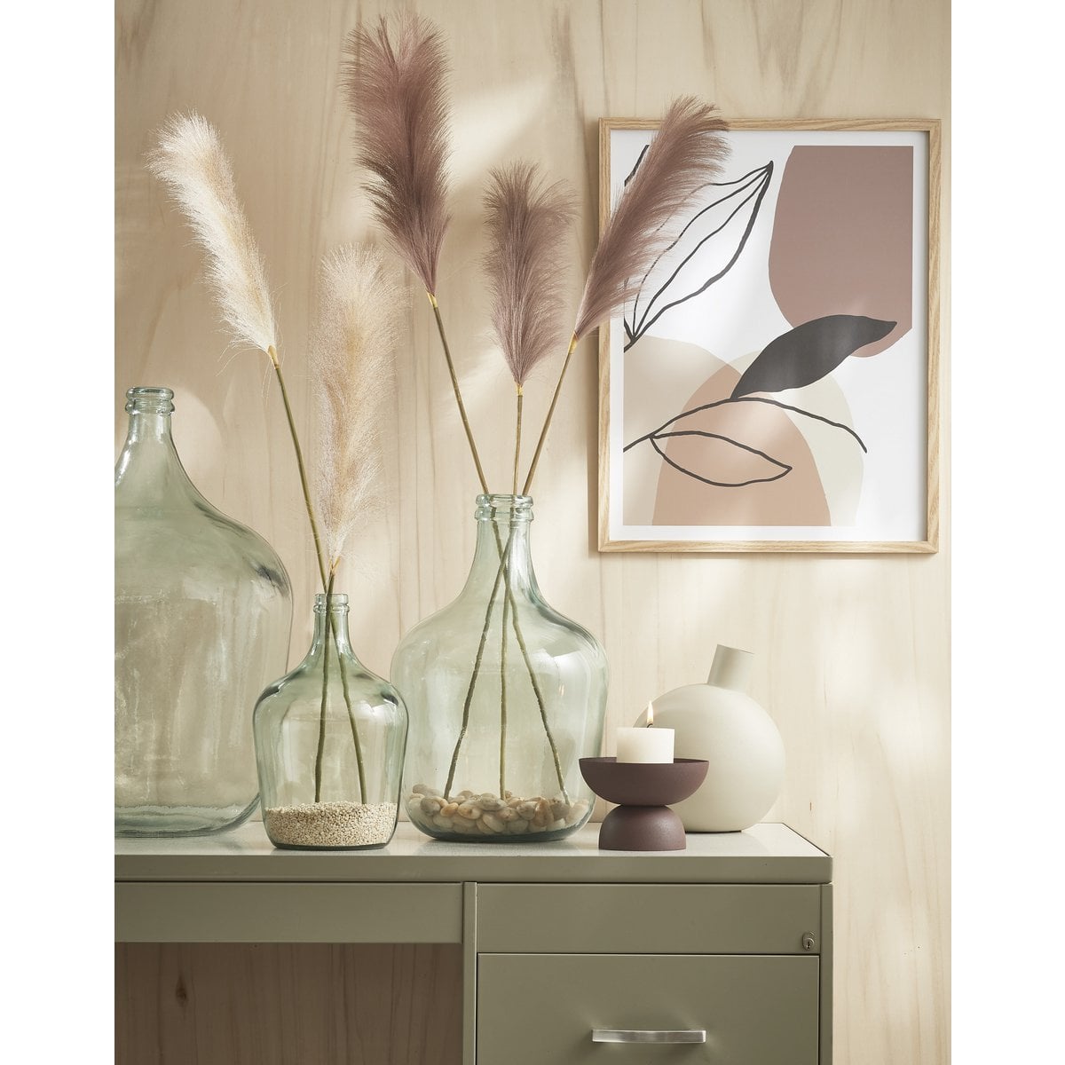 Vaas glas 42x27 cm transparant