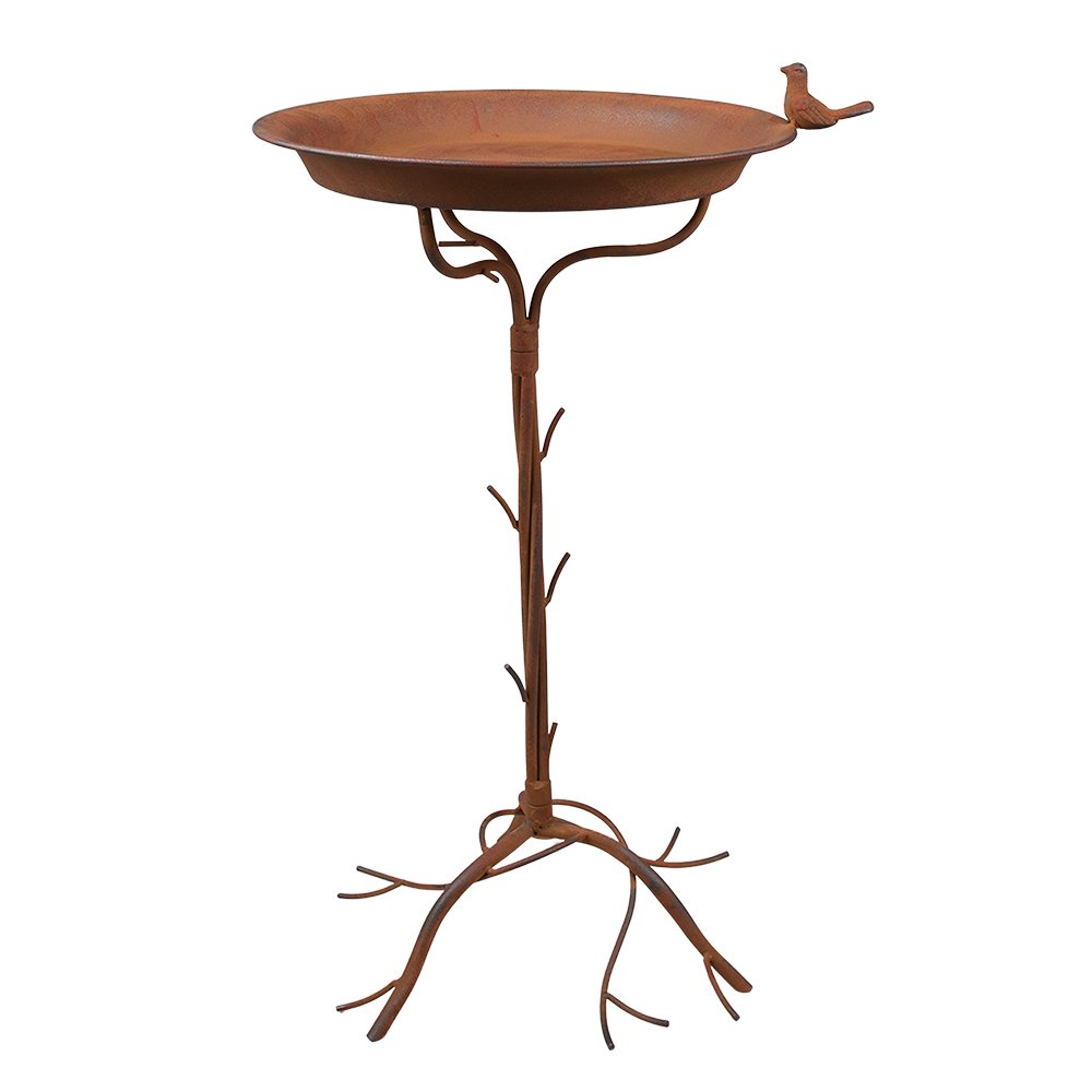 Vogelvoederbak 48x42x71 cm Bruin IJzer