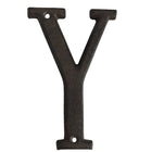 Iron Letter Y 13 cm Brown Iron Decorative Letters