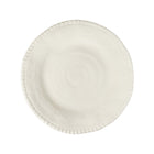 Cream melamine dinner plate with rope edge 28x28x2.5cm