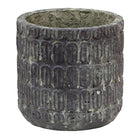 Bloempot Ø 17x16 cm bruin keramiek