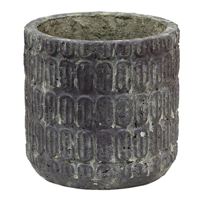 Bloempot Ø 17x16 cm bruin keramiek