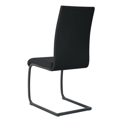 Stoelenset 2 stuks kunstleer sledeframe
