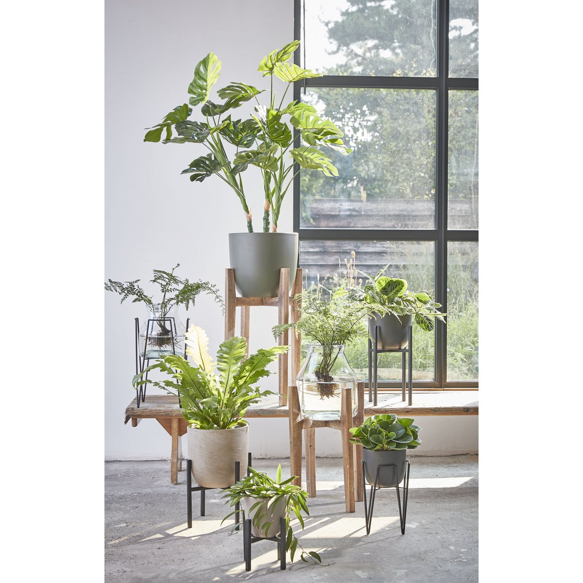 Plant Stand Blom Black