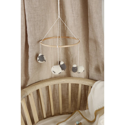 Babymobiel schapen Ø 21,5 cm hoogte 40 cm