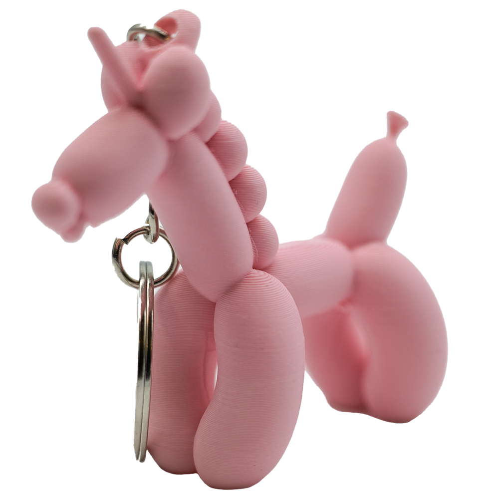 Unicorn Balloon Dog Keychain
