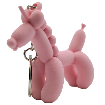 Unicorn Balloon Dog Keychain
