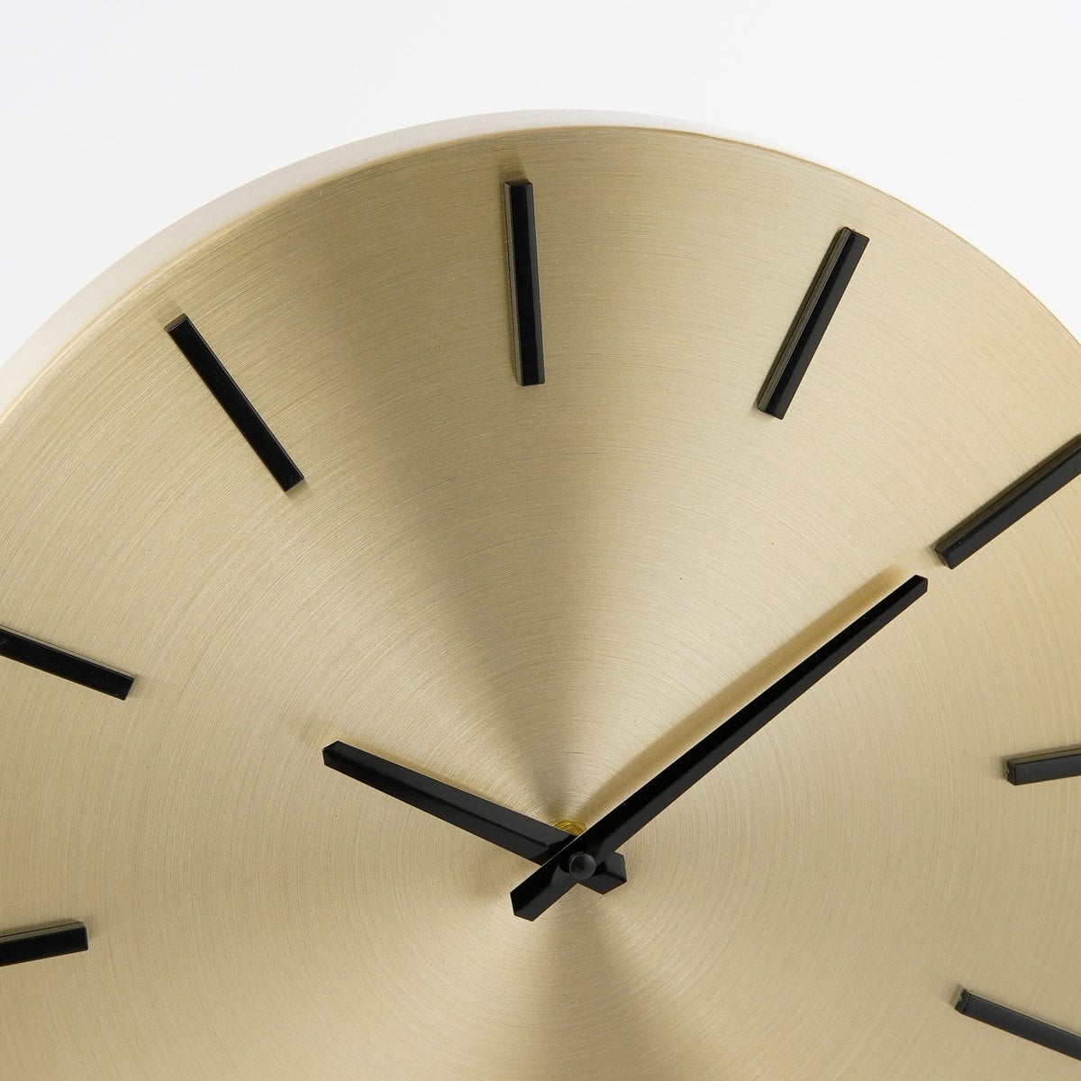 Wandklok 35,5 cm aluminium goud