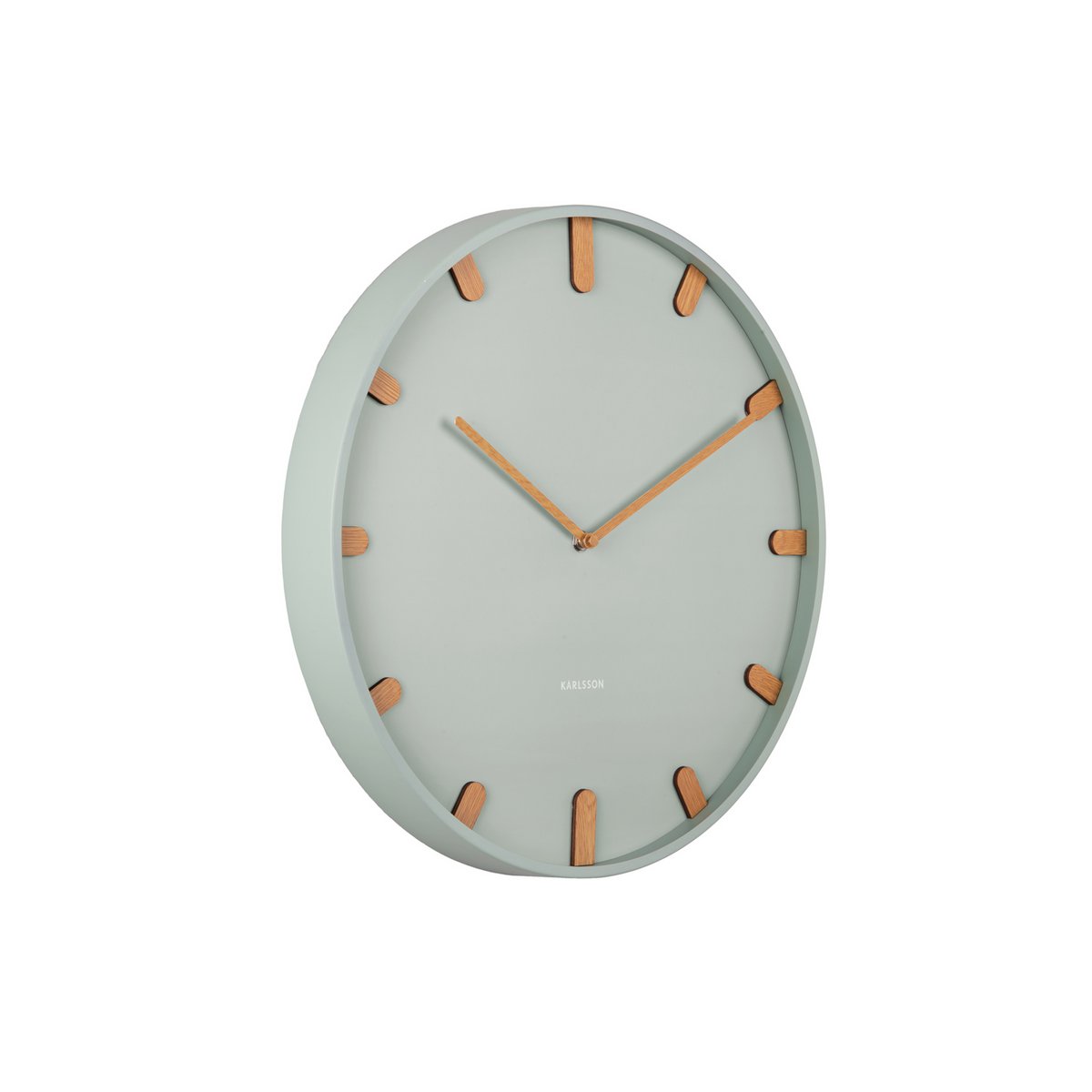Wandklok Grace metaal hout 30 cm