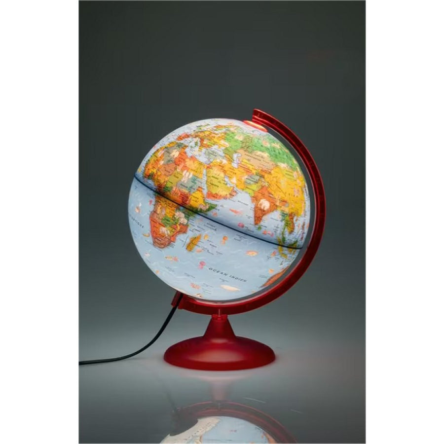 Kangaro Nova Rico Nr-0325Zozo-Nr Zoo Kinderwereldbol 25 Cm + Led-Verlichting