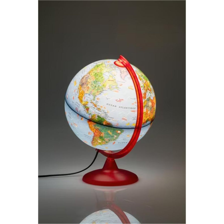 Kangaro Nova Rico Nr-0325Zozo-Nr Zoo Kinderwereldbol 25 Cm + Led-Verlichting