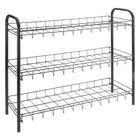Schoenenrek Metaltex 3 etages 64x23x59 cm zwart