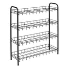 Schoenenrek 4 lagen 64x23x80 cm zwart
