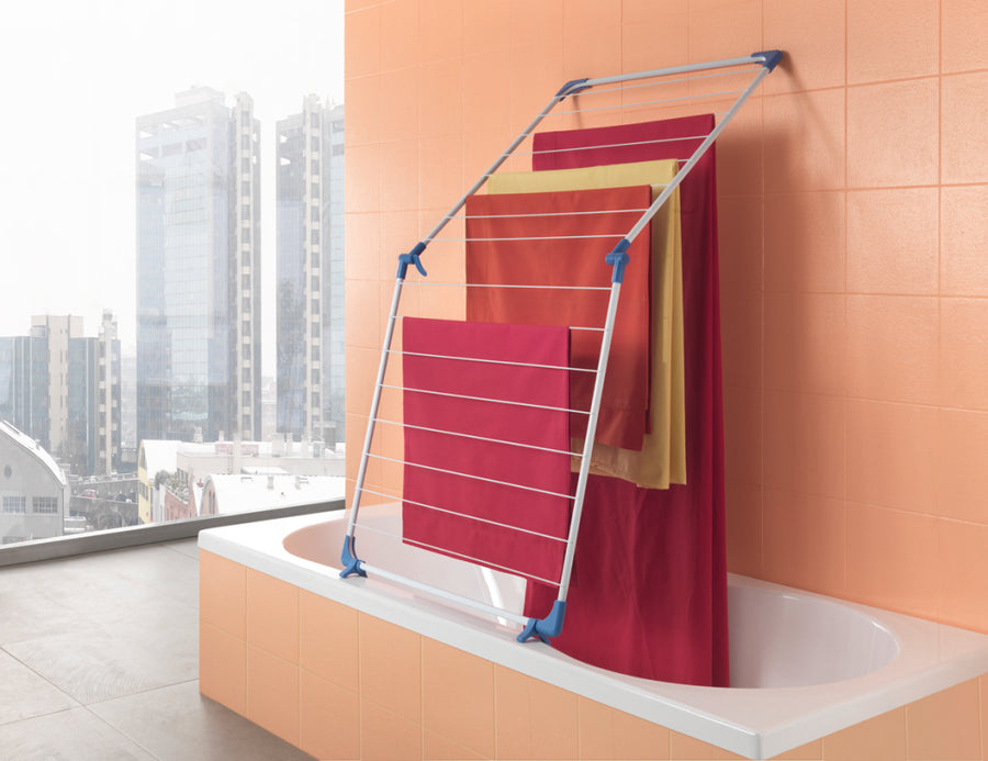 Metaltex Cervino Badkuipdroogrek 10 M Drooglengte Wit/Blauw