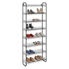 Schoenenrek 8 etages 64x23x165 cm zwart